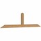 Ekena Millwork Portland Smooth Timber Gable Bracket, Western Red Cedar, 72"W x 18"H x 1 1/2"D x 3 1/2"F, 6/12 Pitch GBW072X18X0204POR00SWR - alternate 2
